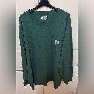 Carhartt Green Long Sleeve Shirt size mens 2XL